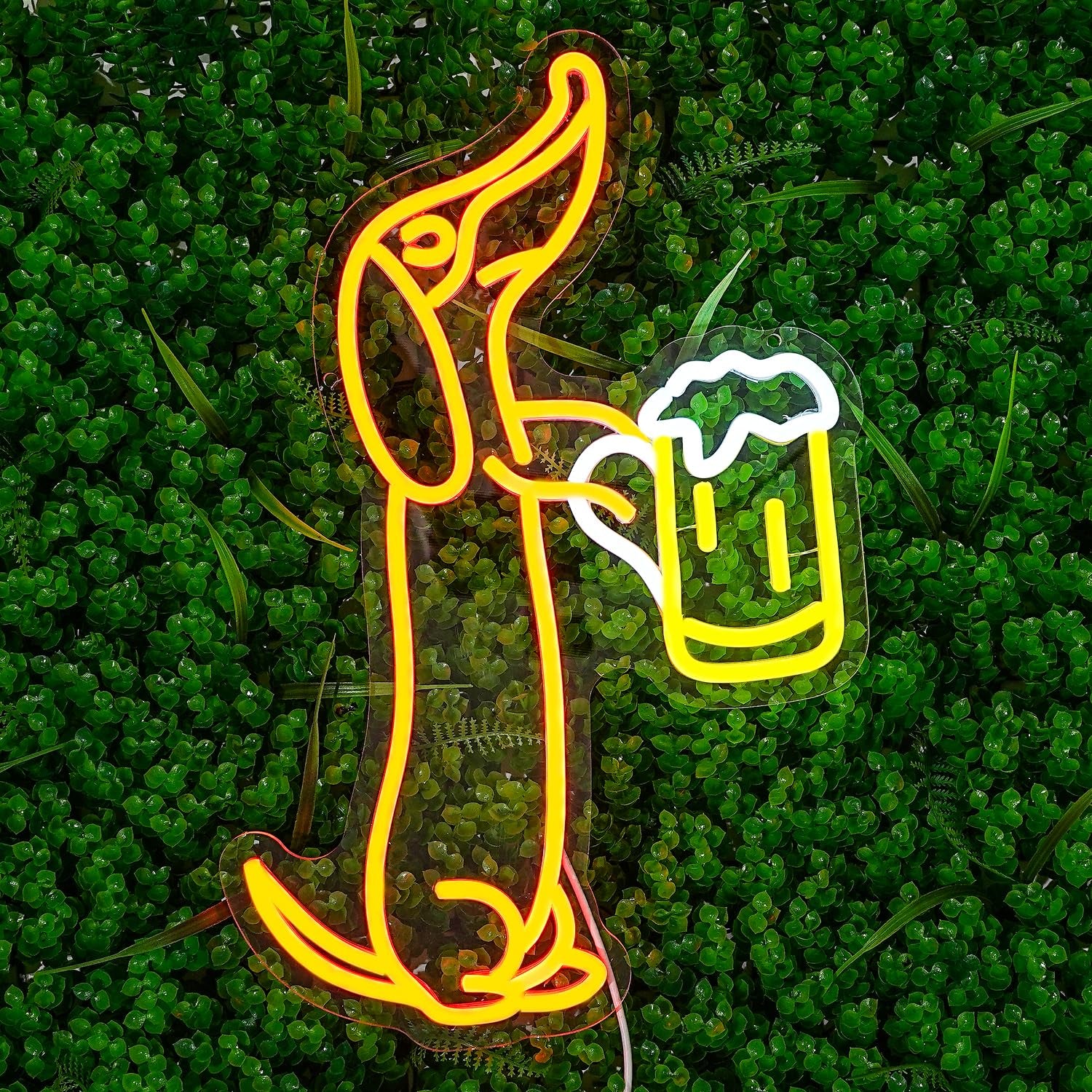 Dachshund Neon Sign for Wall Decor Dachshund LED Neon Light Bar Neon Lights Beer LED Neon Signs for Pet Shop Bar Pub Party Dog Lover Dachshund Gifts Dachshund Christmas Decor