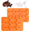 Dachshund Silicone Ice Cube Mold and Tray,2Pcs 3D Dog Nonstick Animal Trays for Cocktail Whisky,Moulds for Chocolate,Candy,Jelly Homemade Treats