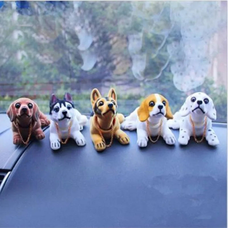 Wobbling dog car buddy product view