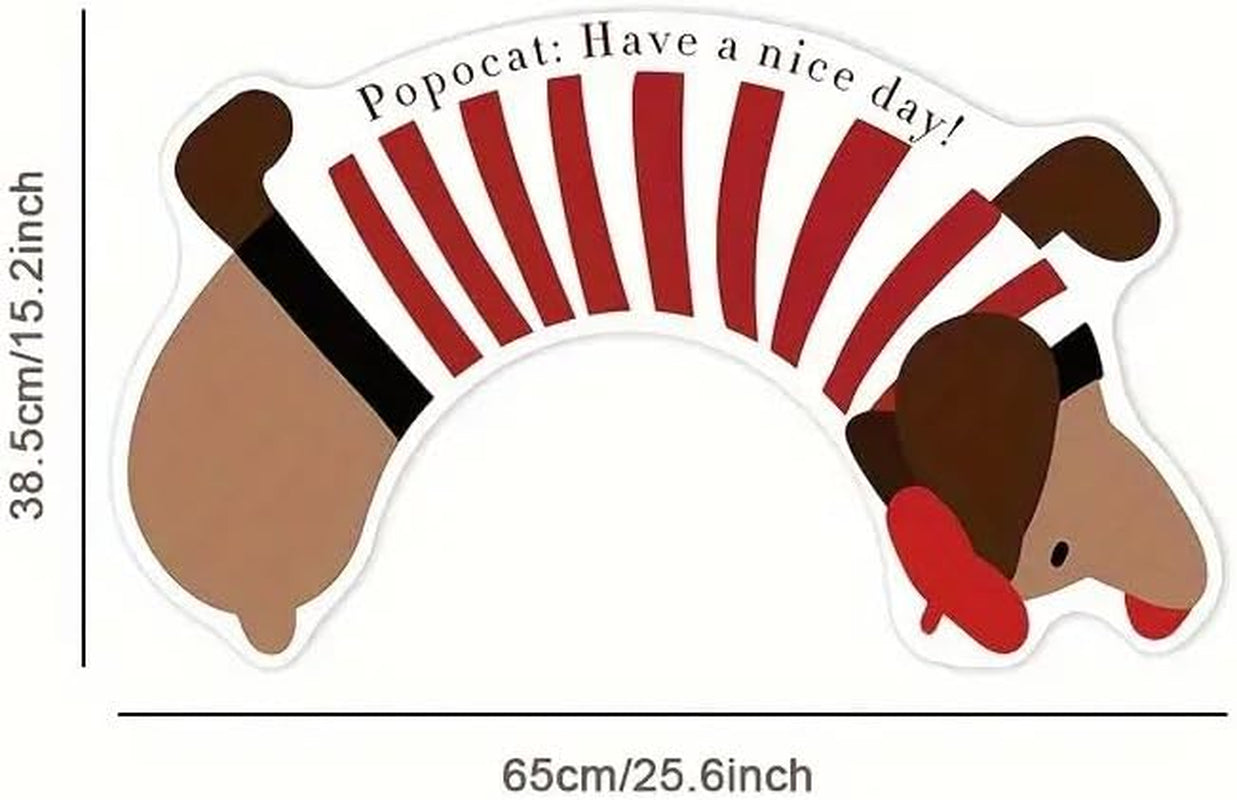 Dachshund Toilet U-Shaped Floor Mat, Bathroom Diatom Mud Quick-Drying Absorbent Non-Slip Splash-Proof Foot Mat, Toilet Sludge-Resistant